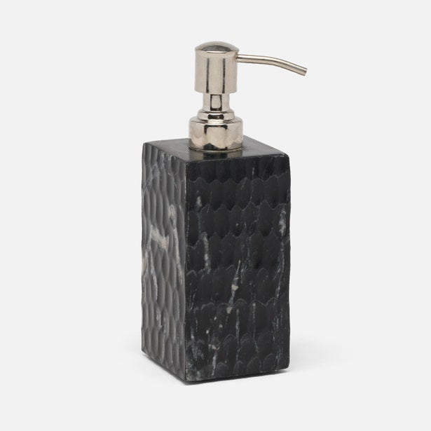 An image of Pigeon and Poodle Kuna Textured Marble Soap Pump