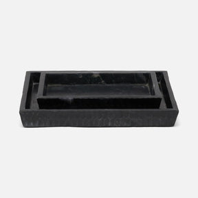 Pigeon and Poodle Kuna Textured Marble Tray Set