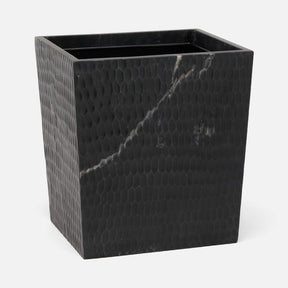 Pigeon and Poodle Kuna Textured Marble Rectangular Wastebasket