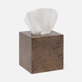 Pigeon and Poodle Navagio Spiral Burl Resin Tissue Box