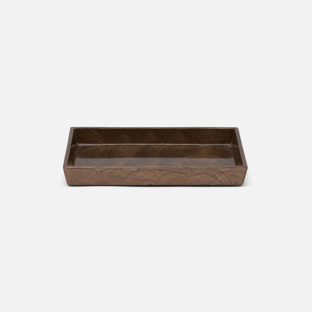 Pigeon and Poodle Navagio Spiral Burl Resin Small Tray