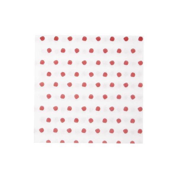 Vietri Papersoft Napkins Dot Red Dinner Napkins (Pack of 20)