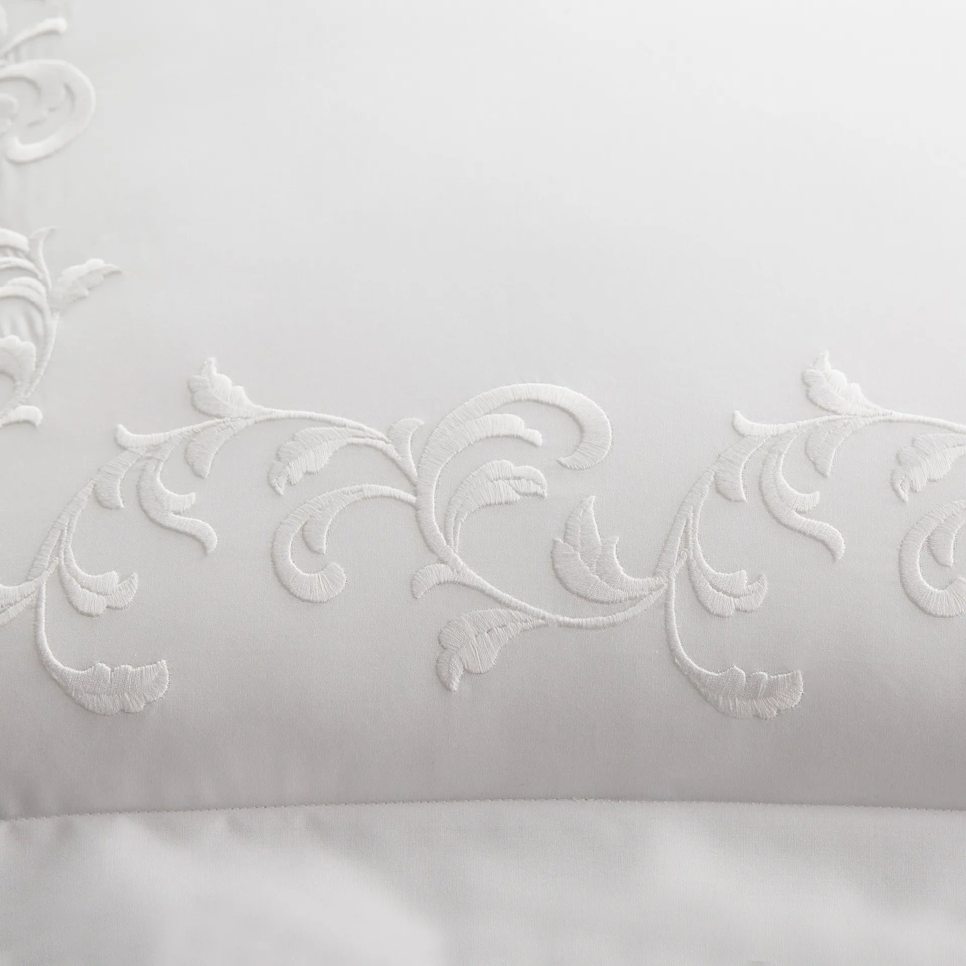 Scandia Home San Remo Embroidered Percale Pillowcase