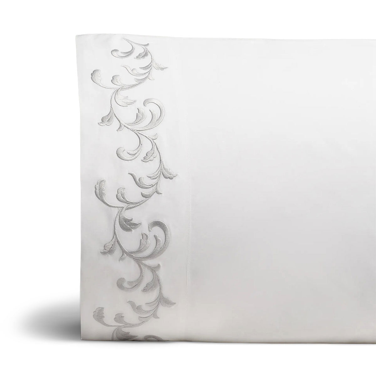 An image of Scandia Home San Remo Embroidered Percale Pillowcase