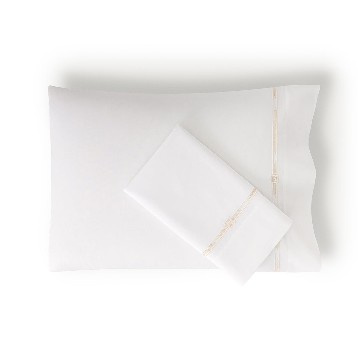 An image of Scandia Home Lisetta Percale Pillowcase