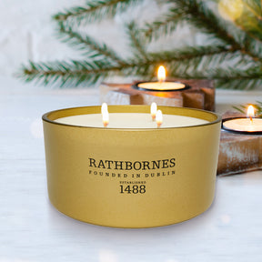 John Rathbornes Dublin Christmas 4-Wick Candle 13.7 oz