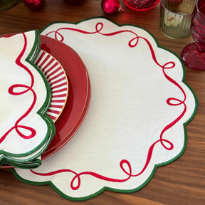 Bodrum Ribbon Twirl Set of 4 Placemat