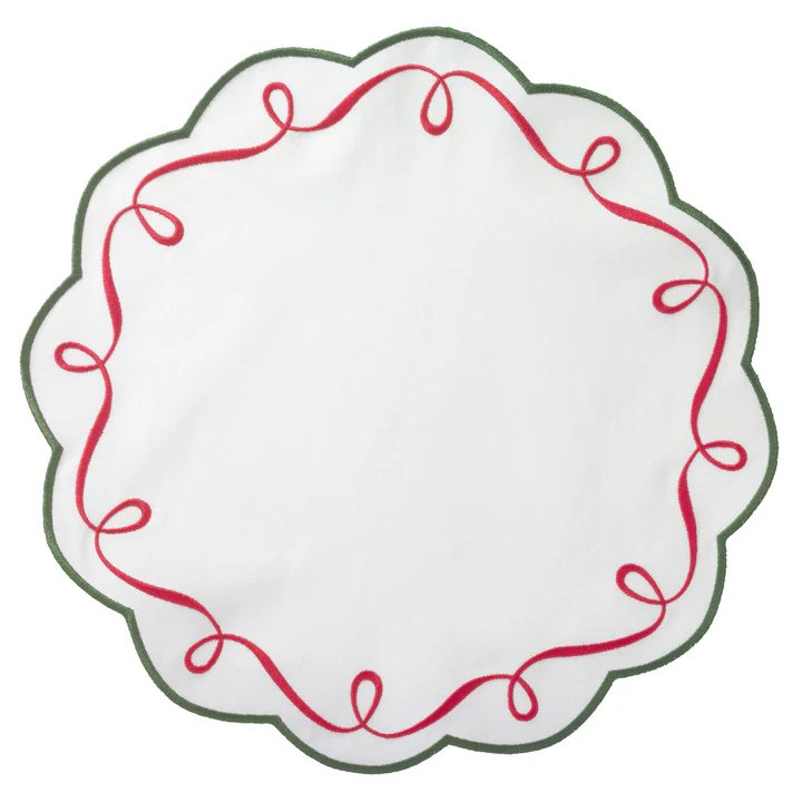 An image of Bodrum Ribbon Twirl Set of 4 Placemat
