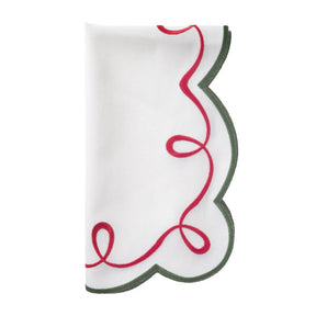 Bodrum Ribbon Twirl Set of 4 Napkin
