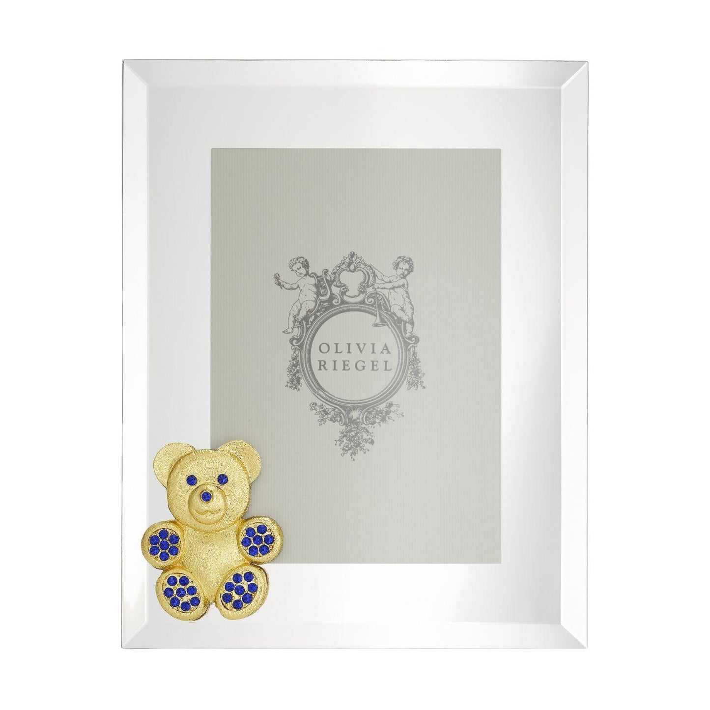 An image of Olivia Riegel Gold Teddy Bear Picture Frame