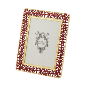 Olivia Riegel Coral Enamel 5" x7" Picture Frame