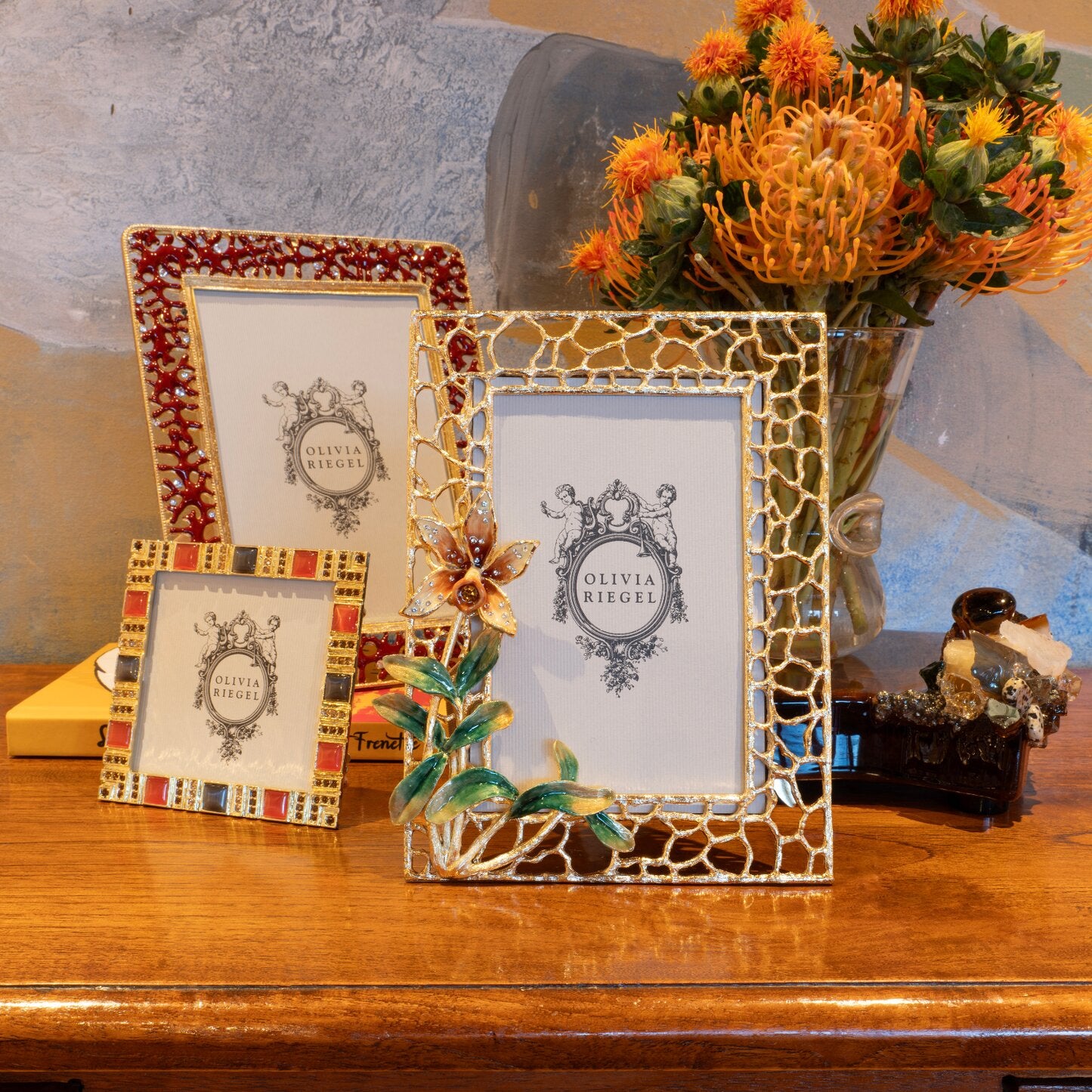 An image of Olivia Riegel Coral Enamel 5" x7" Picture Frame