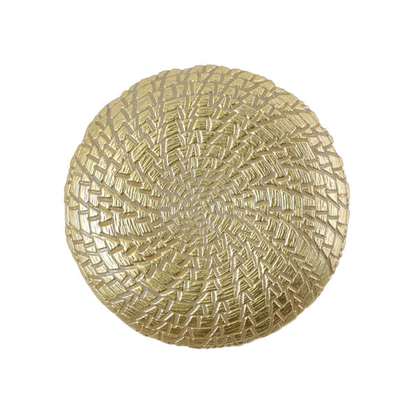 An image of Vietri Rufolo Glass Gold Crocodile Salad Plate