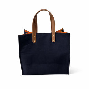 Halcyon Days Star Spangled Banner Tote Bag with Leather Handles