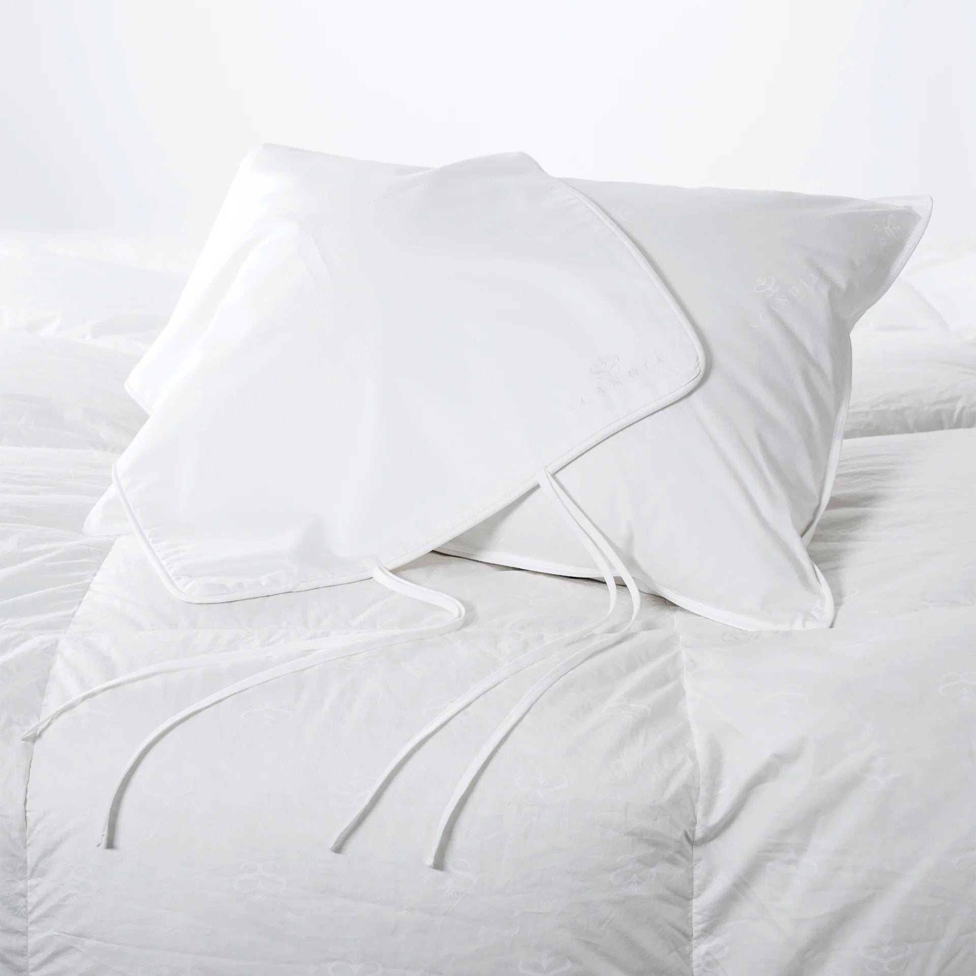 Scandia Home Down Travel Pillow with Cover