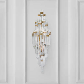 Visual Comfort Adele Small Sconce Hand-Rubbed Antique Brass with Clear Acrylic