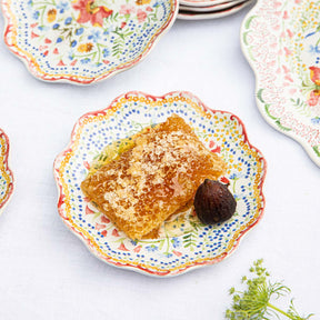 Juliska Sofia Side/Cocktail Plate Set of 4 - Multi