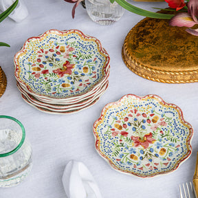 Juliska Sofia Side/Cocktail Plate Set of 4 - Multi