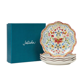 Juliska Sofia Side/Cocktail Plate Set of 4 - Multi
