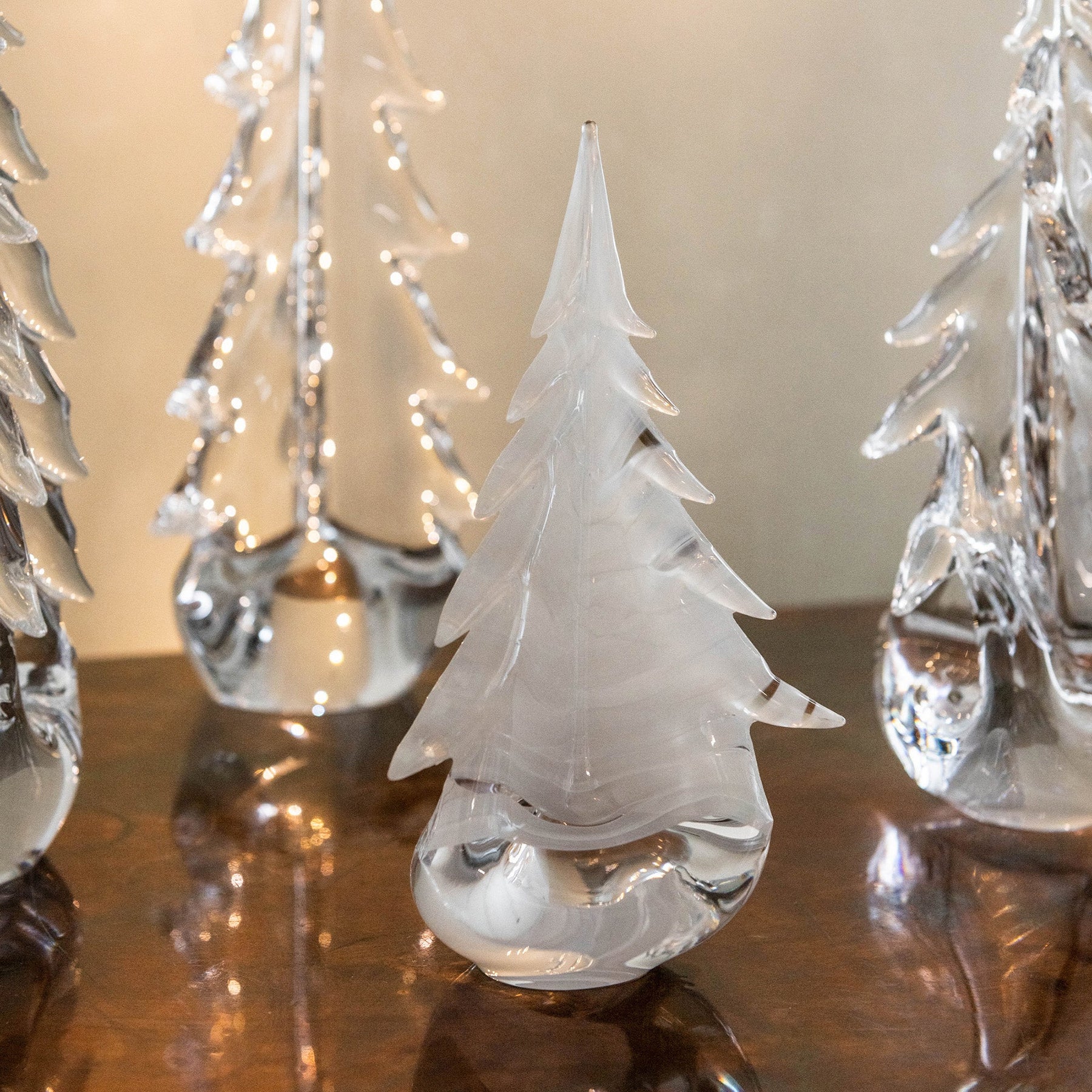 An image of Simon Pearce Snowdrift Evergreen in Gift Box