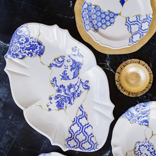 An image of Vietri Storia Baroque Oval Platter
