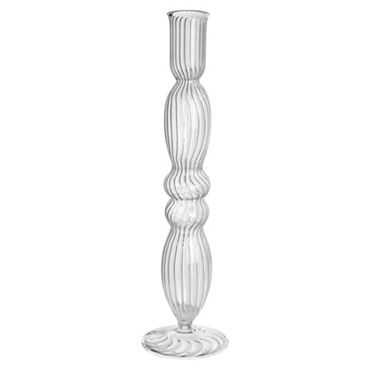 An image of ShiShi Clear Glass Taper Candle Holder