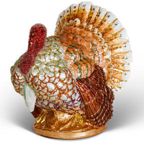 Winter Street Jeweled Turkey Tabletop Decoration
