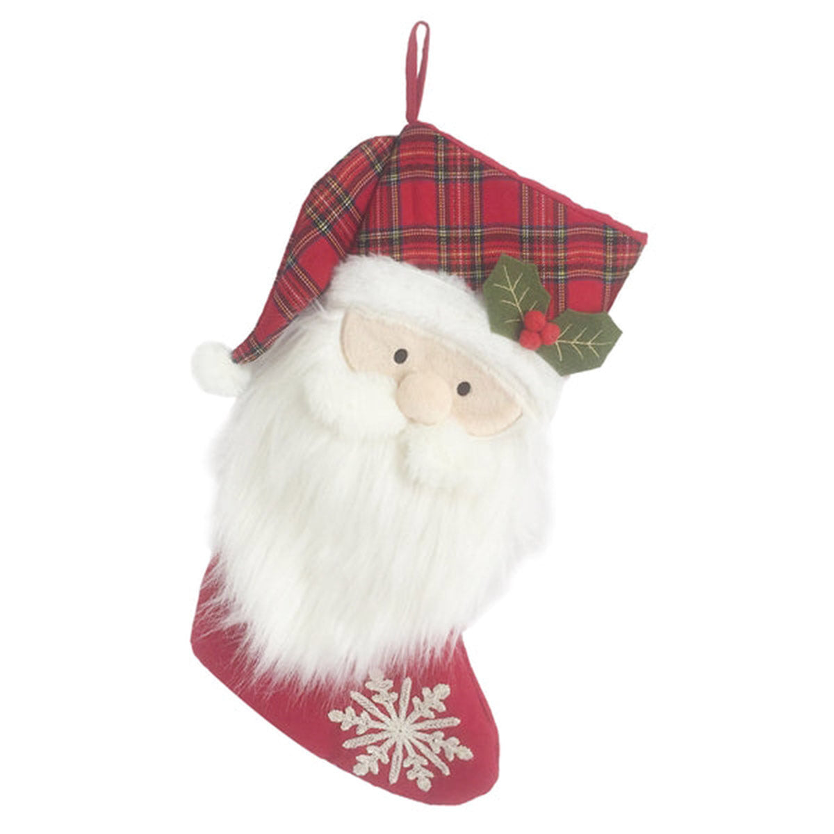 Mon Ami Tartan Santa Stockings