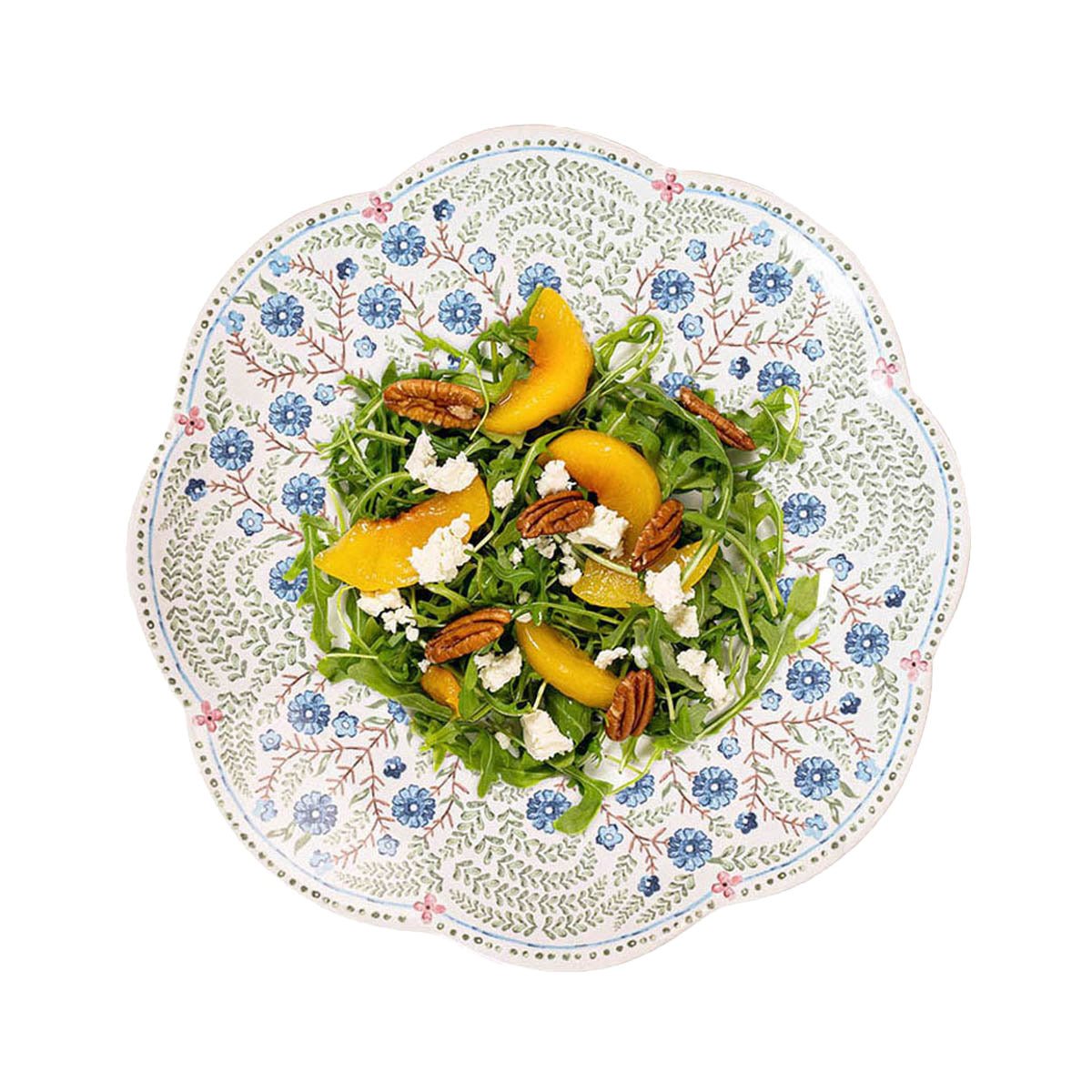 An image of Juliska Villa Seville Scalloped Salad / Dessert Plate - Chambray