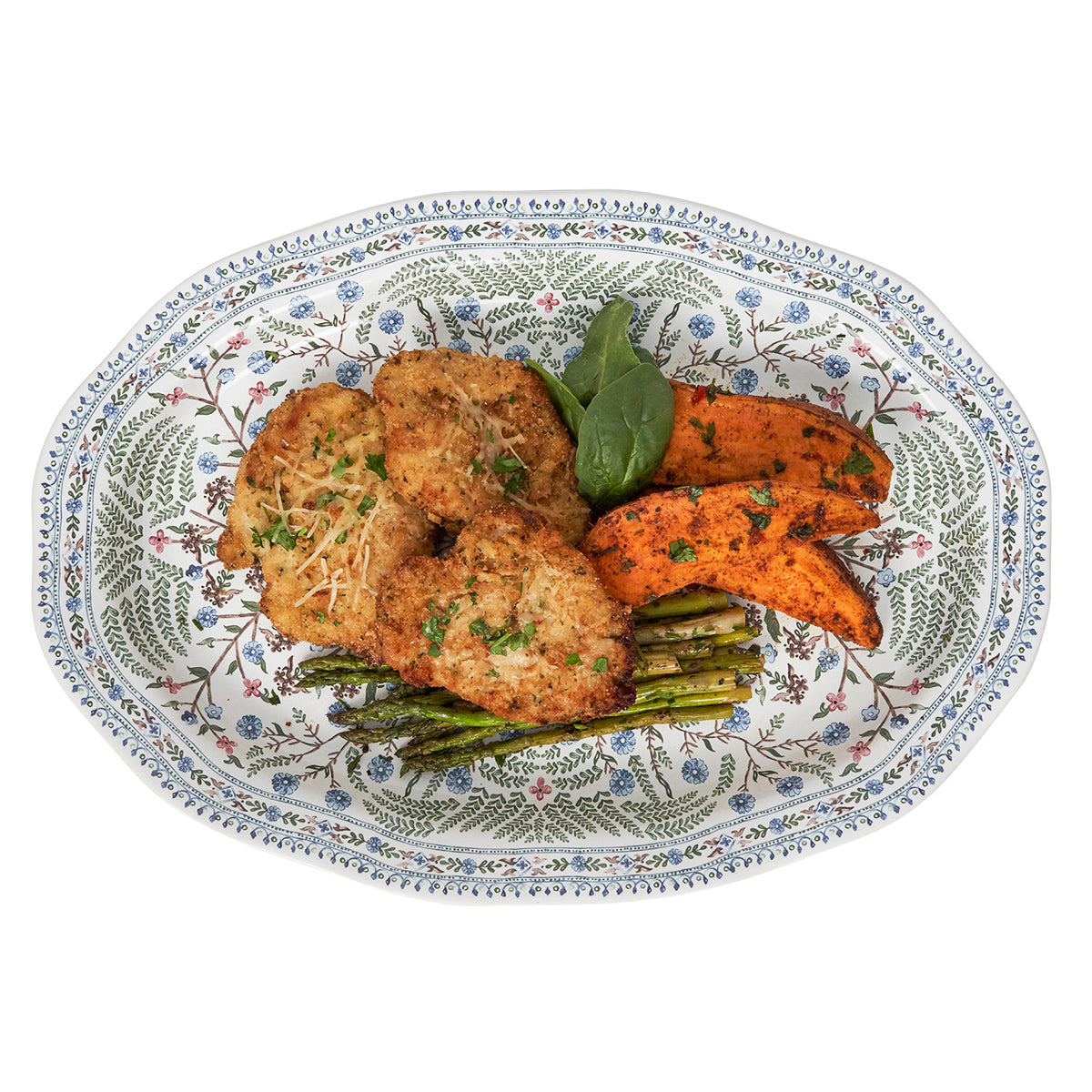 An image of Juliska Villa Seville 17" Platter - Chambray