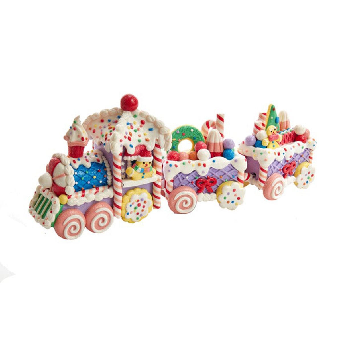 An image of Kurt Adler Gingerbread Claydough Train Set