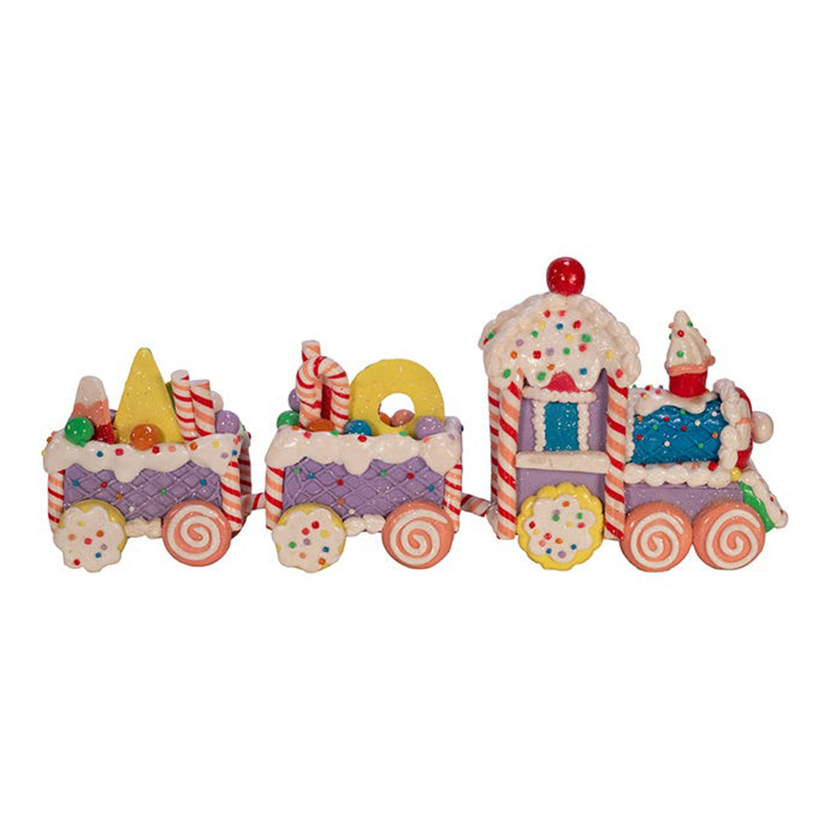 An image of Kurt Adler Gingerbread Claydough Train Set