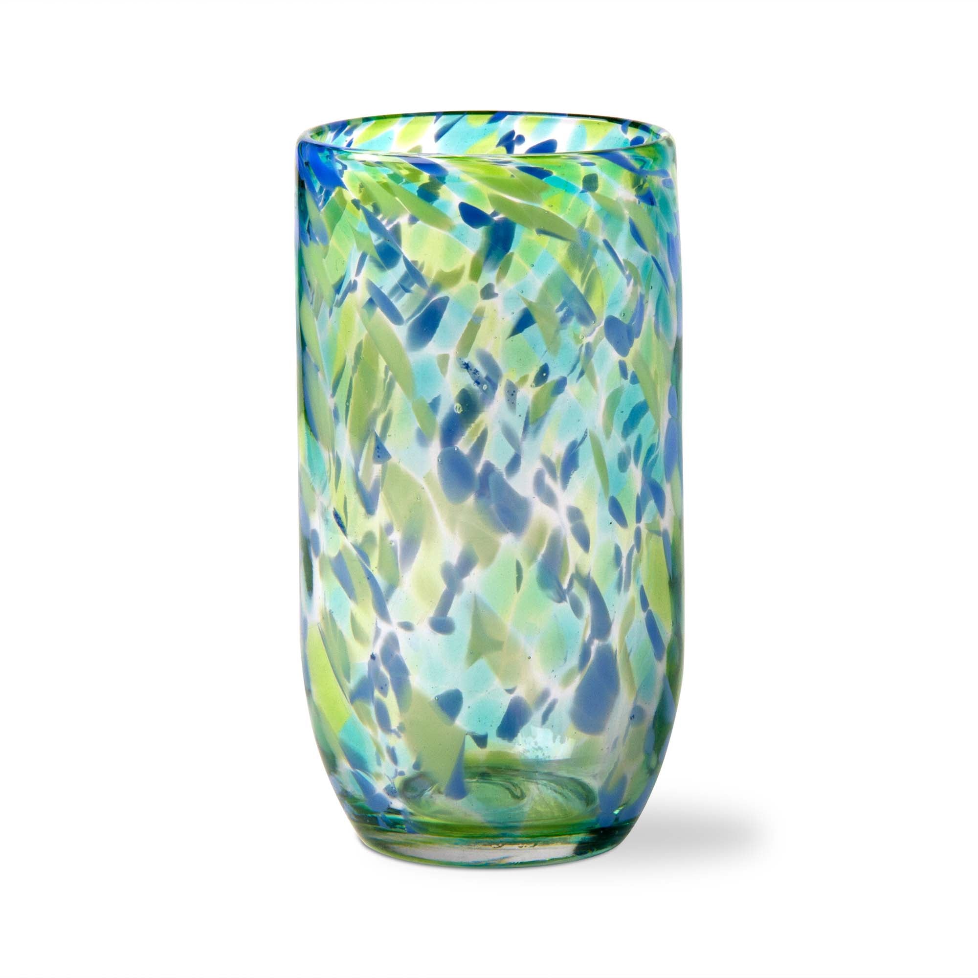 Tag Confetti Glass Tumbler
