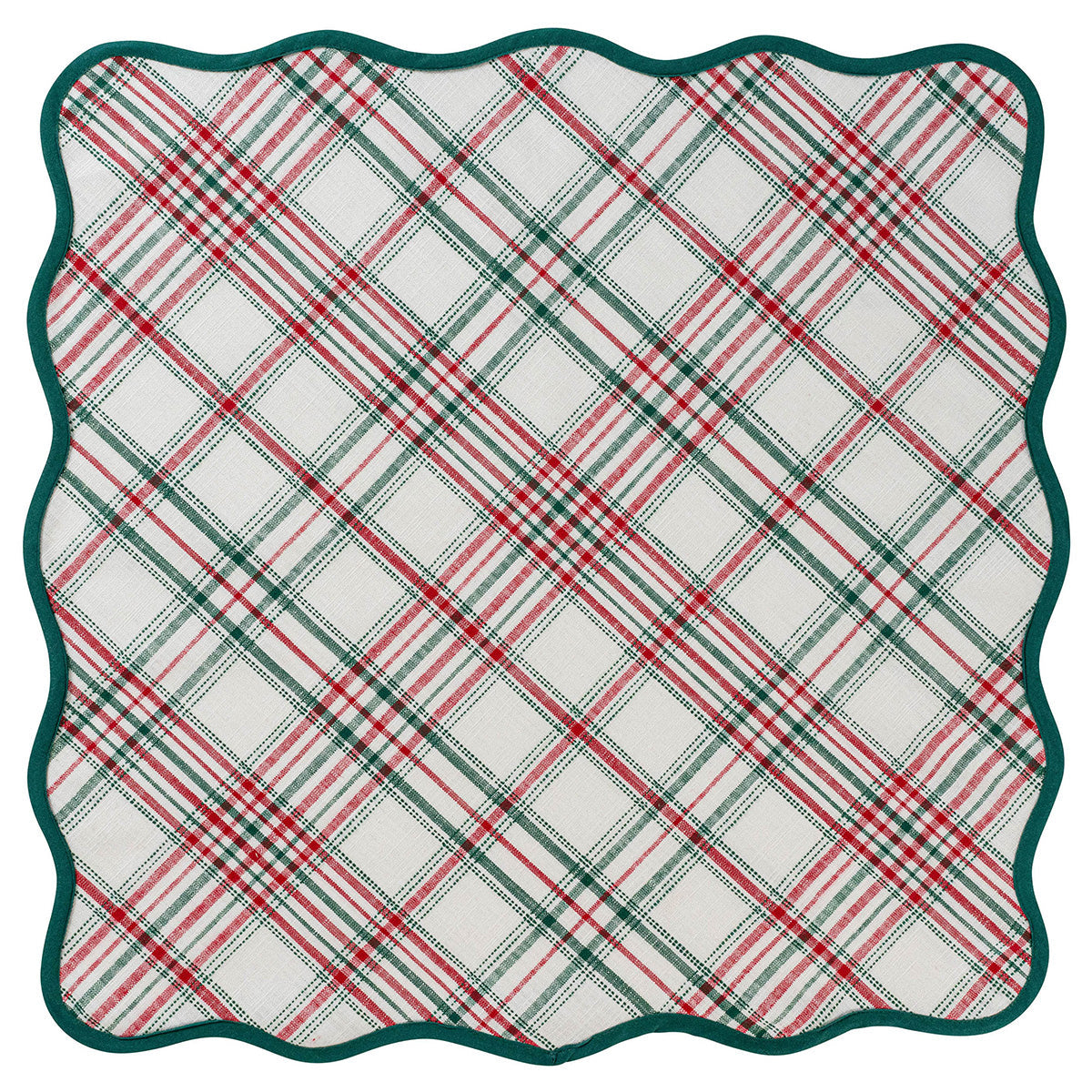 Juliska Merry Tartan 52" Square Tablecloth