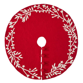 Arcadia Home Branches and Stars Christmas Tree Skirt