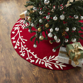 Arcadia Home Branches and Stars Christmas Tree Skirt