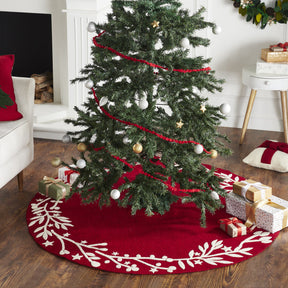 Arcadia Home Branches and Stars Christmas Tree Skirt