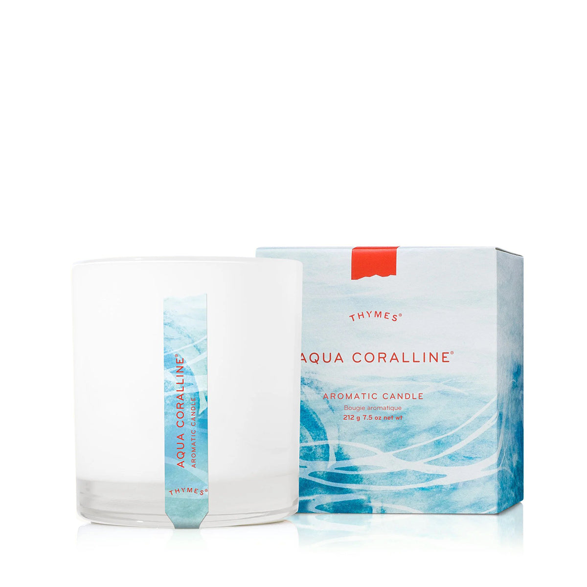 An image of Thymes Aqua Coralline Poured Candle 7.5 oz