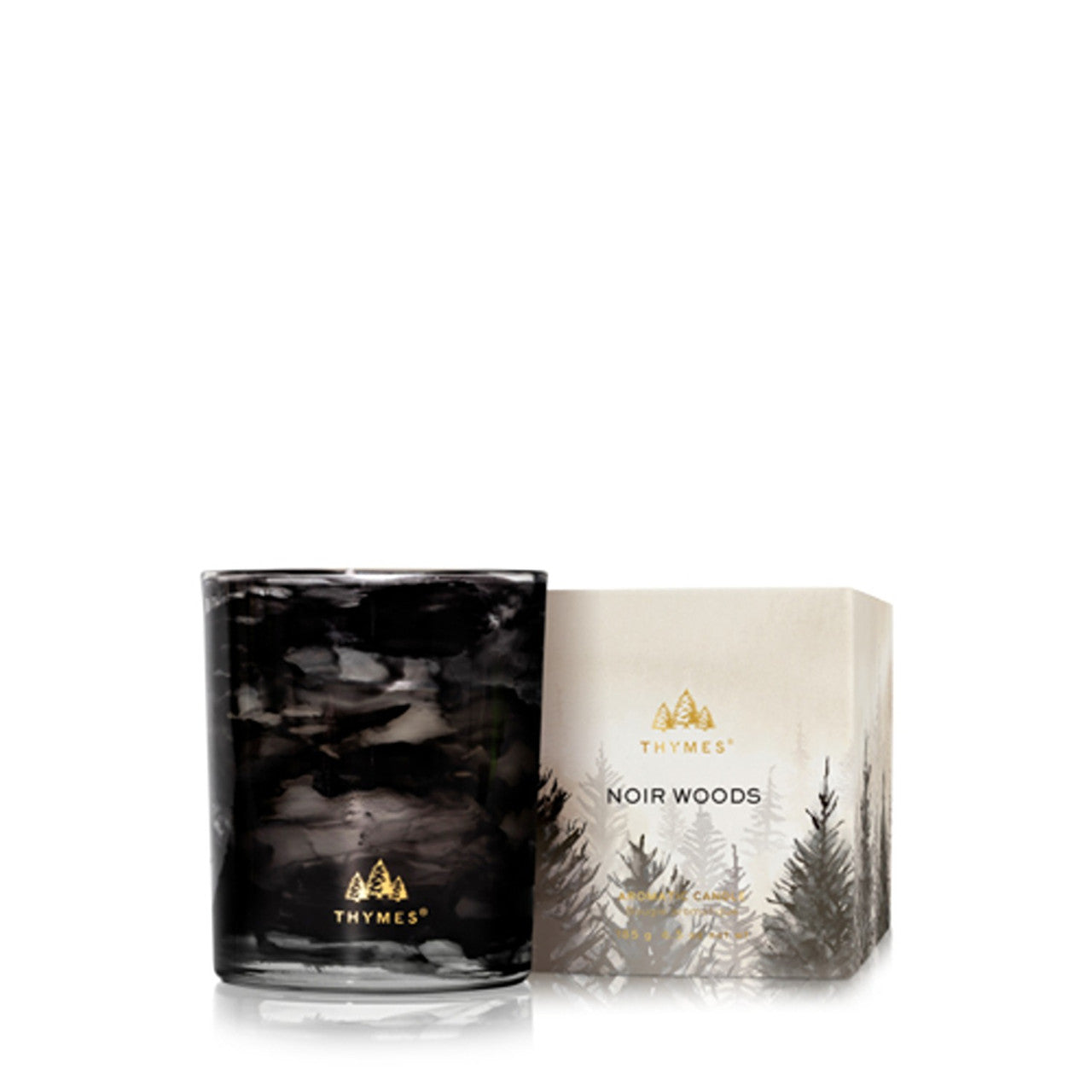 An image of Thymes Noir Woods Aromatic Candle 6.5 oz