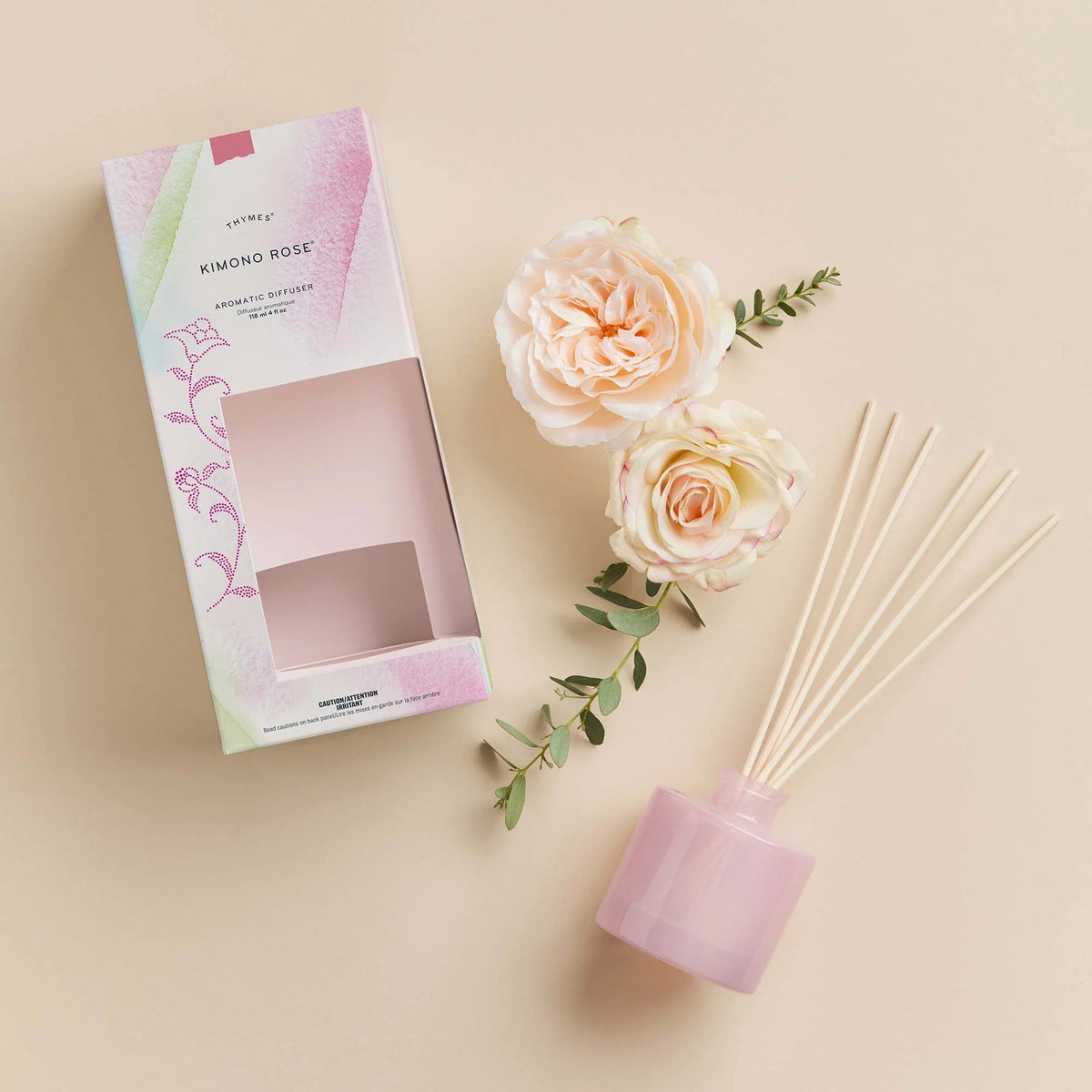 Thymes Kimono Rose Petite Reed Diffuser 4.0 fl oz