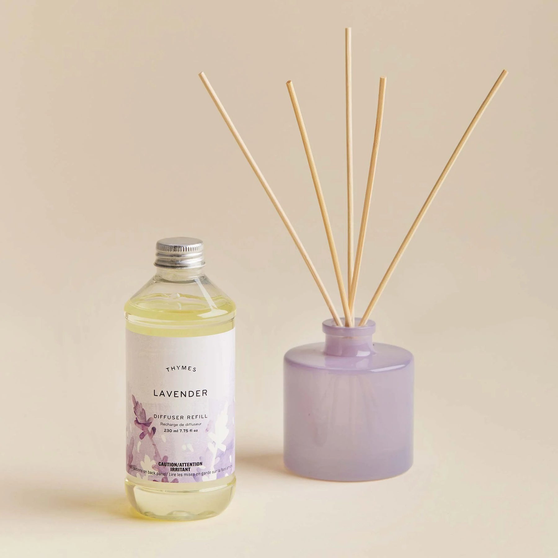An image of Thymes Lavender Reed Diffuser Oil Refill 7.75 fl oz
