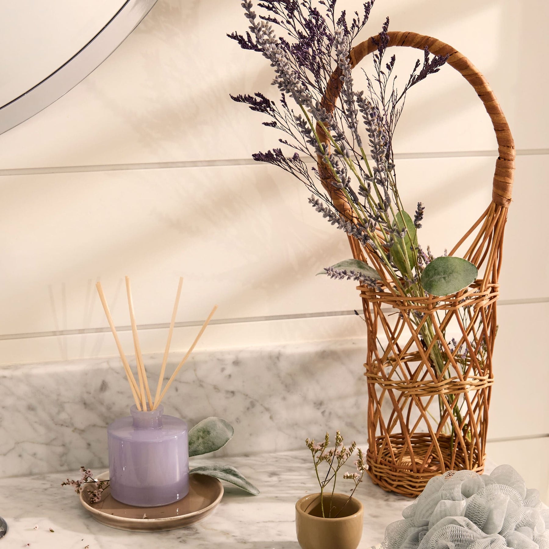 An image of Thymes Lavender Petite Reed Diffuser 4.0 fl oz