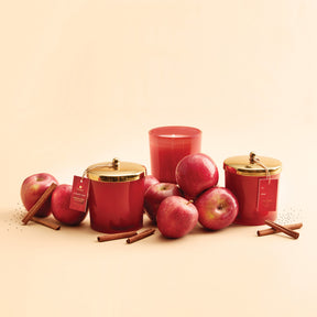 Thymes Simmered Cider Harvest Red Large Candle 13 oz