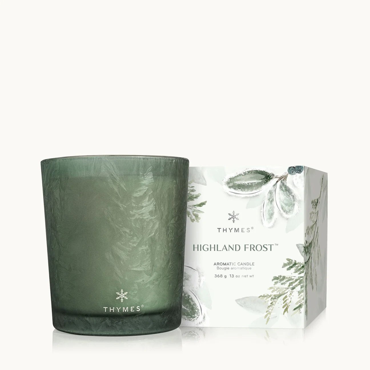 An image of Thymes Highland Frost Large Candle 13 oz