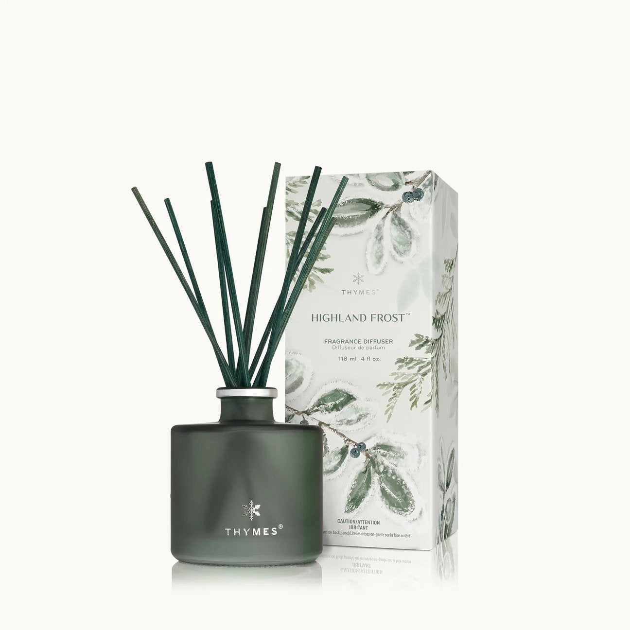 An image of Thymes Highland Frost Petite Diffuser 4 fl. Oz