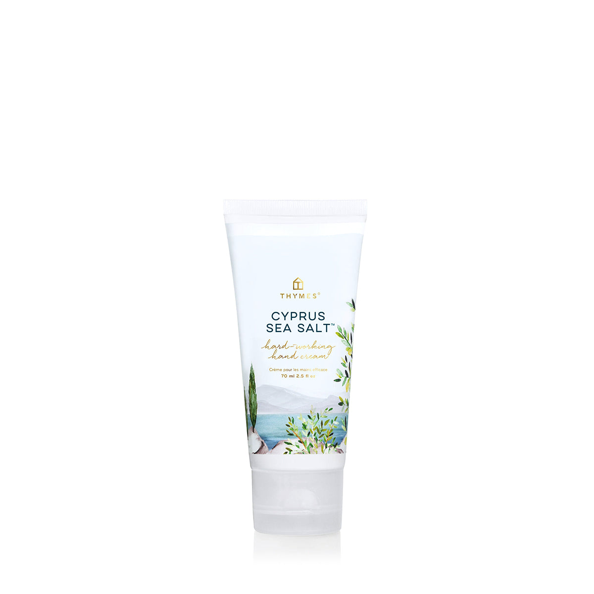 An image of Thymes Cypress Sea Salt Hard-Working Hand Cream 2.5 fl oz