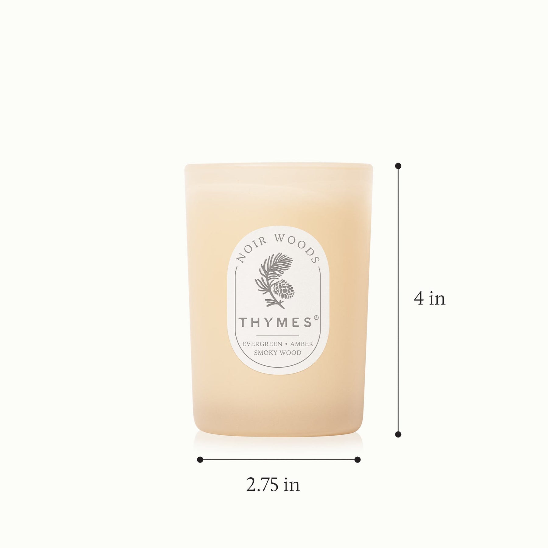 An image of Thymes Noir Woods Poured Candle - 6.5 oz