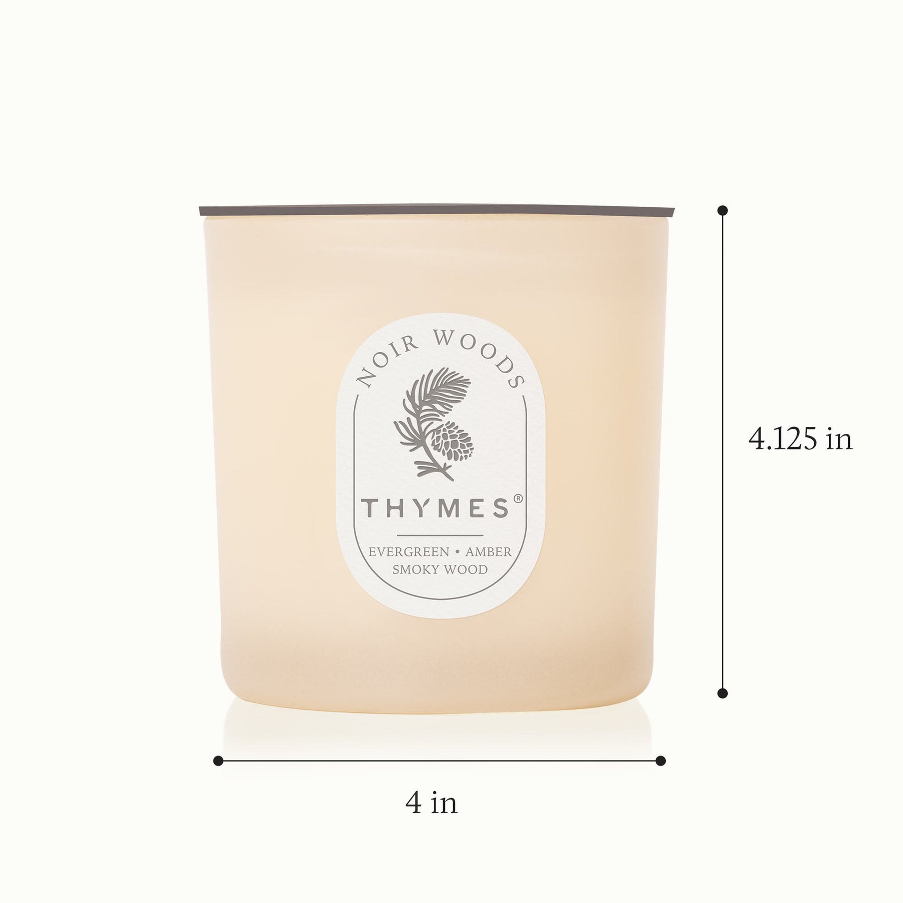 An image of Thymes Noir Woods 2 Wick Poured Candle - 13 oz