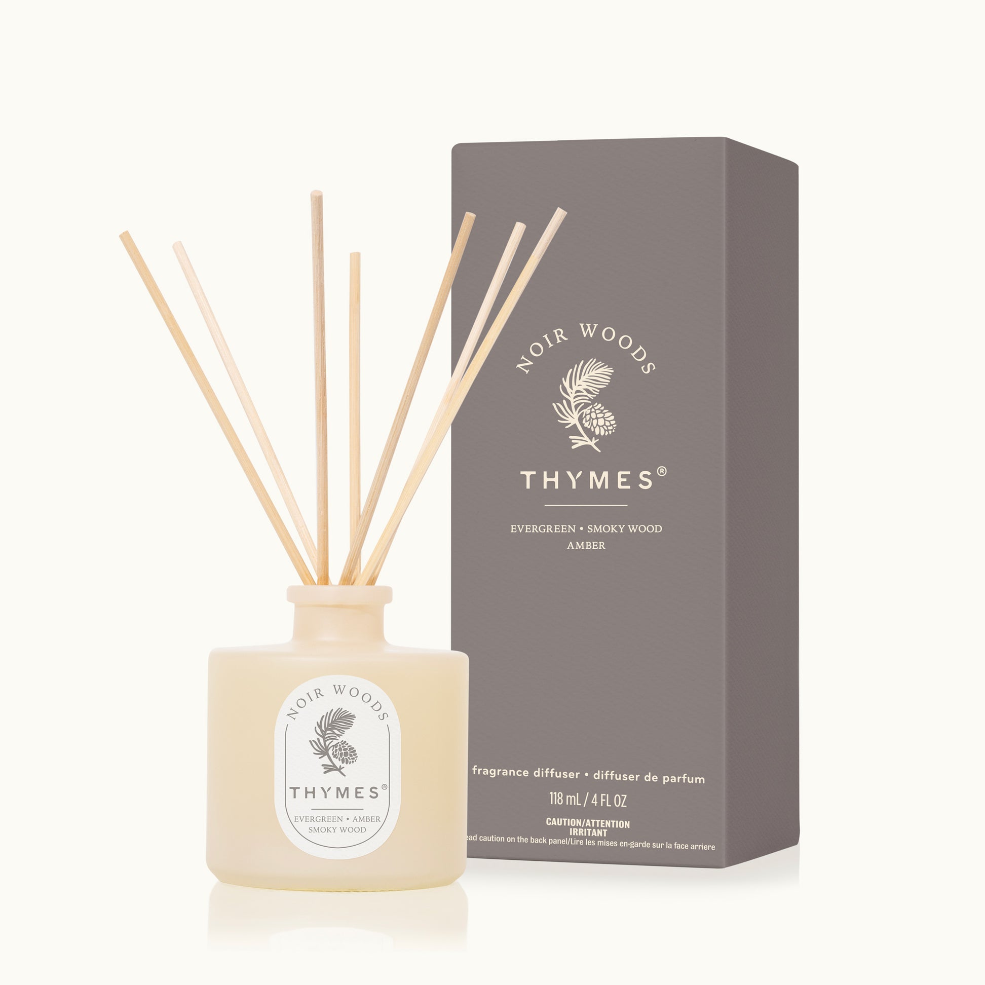 Thymes Noir Woods Petite Diffuser - 4 oz