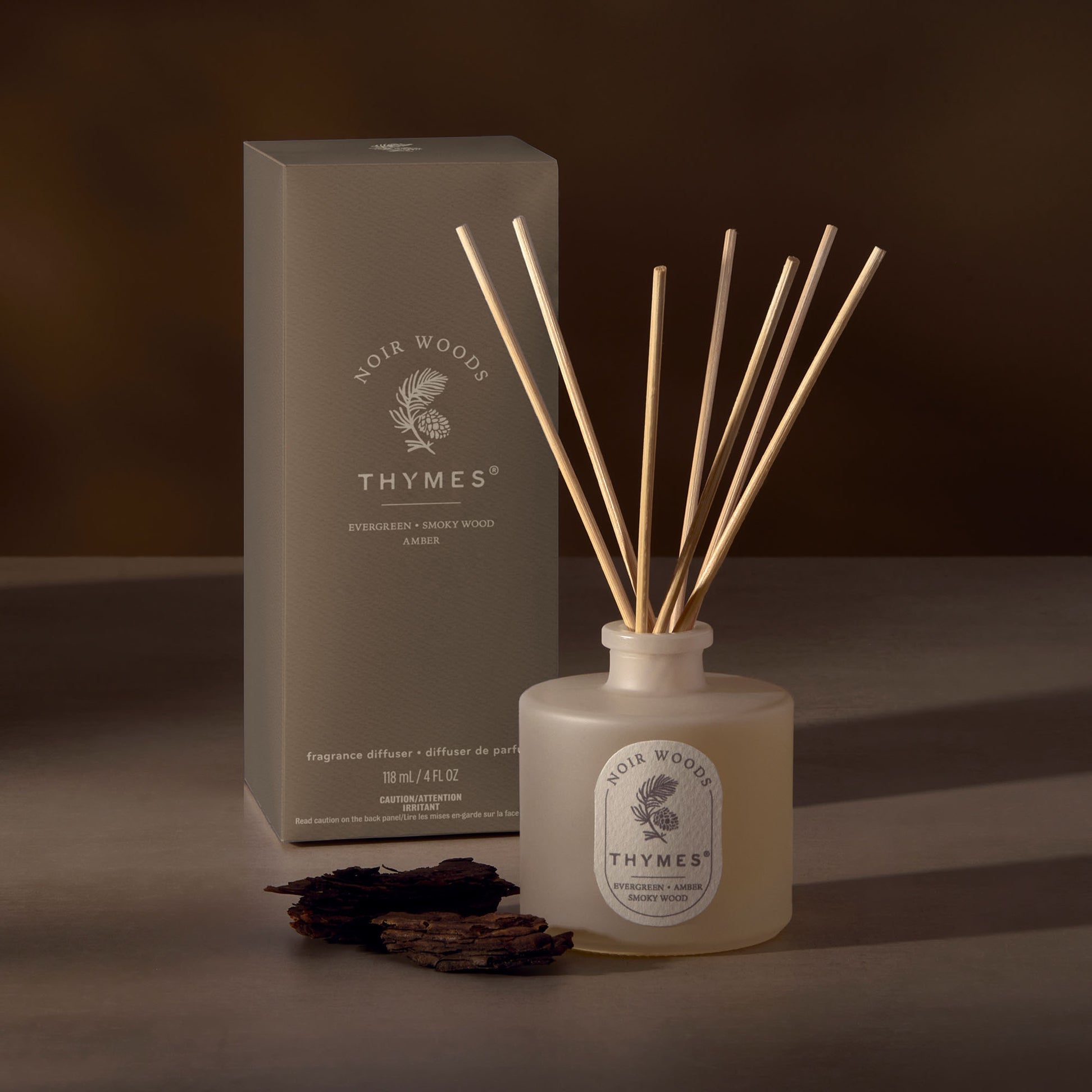 Thymes Noir Woods Petite Diffuser - 4 oz